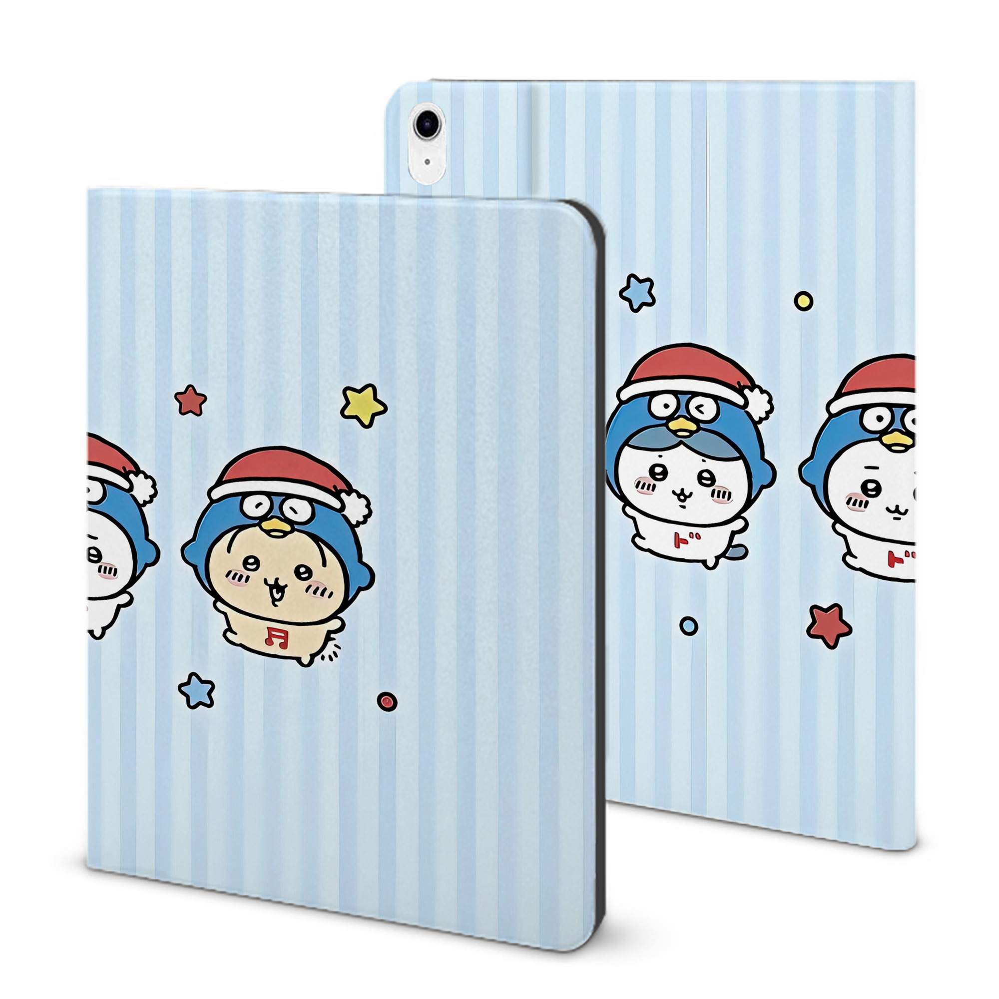 （画像用） ちいかわ Chii-kawa IPad ケース ブック型 PUレザー TPU 耐衝撃 軽量 薄型 ペン収納なし 全面保護 IPad 各モデル対応